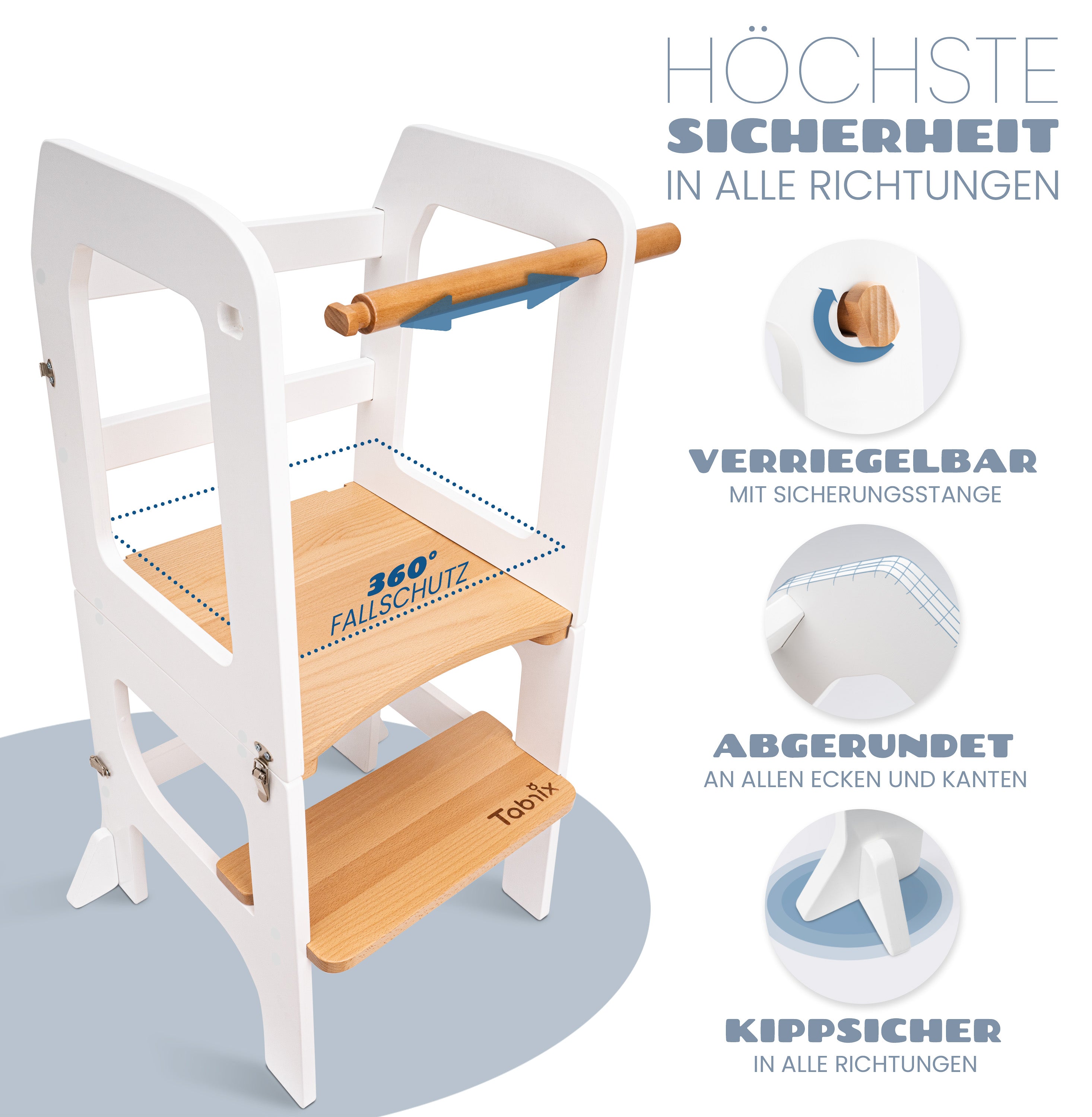 Lernturm mit Tischfunktion